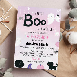 Little Boo är snart på väg att bli Ghost Baby Show Inbjudningar