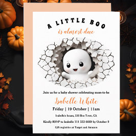 Little Boo är snart på väg att titta på Ghost Baby Inbjudningar