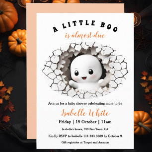 Little Boo är snart på väg att titta på Ghost Baby Inbjudningar