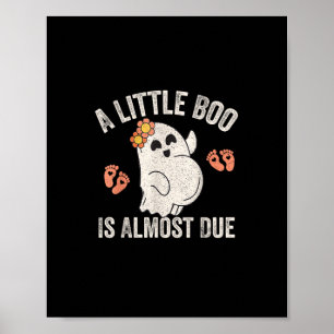 Little Boo är snart på väg mot Halloween Gravid An Poster