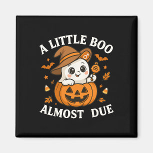 Little Boo är snart på väg till Halloween Gravid R Magnet