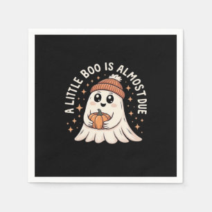 Little Boo är snart på väg till Halloween Gravid R Pappersservett