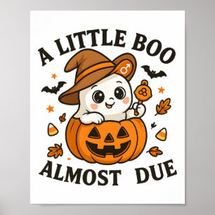 Little Boo är snart på väg till Halloween Gravid R Poster