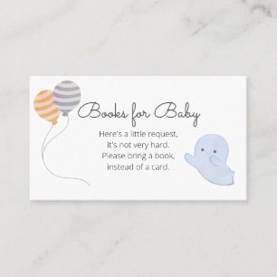Little Boo Baby Shower Bokar för begäran om Baby Visitkort