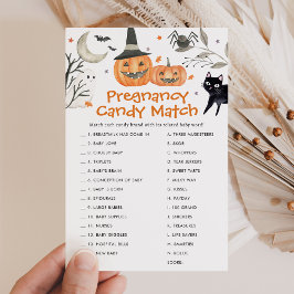 Little Boo Baby Shower Gravid Candy Match Game