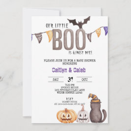 Little Boo Baby Shower, Halloween Shower Inbjudningar