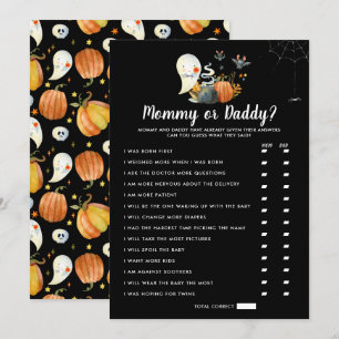 Little Boo Baby Shower Mamma- eller pappa-spel Inbjudningar