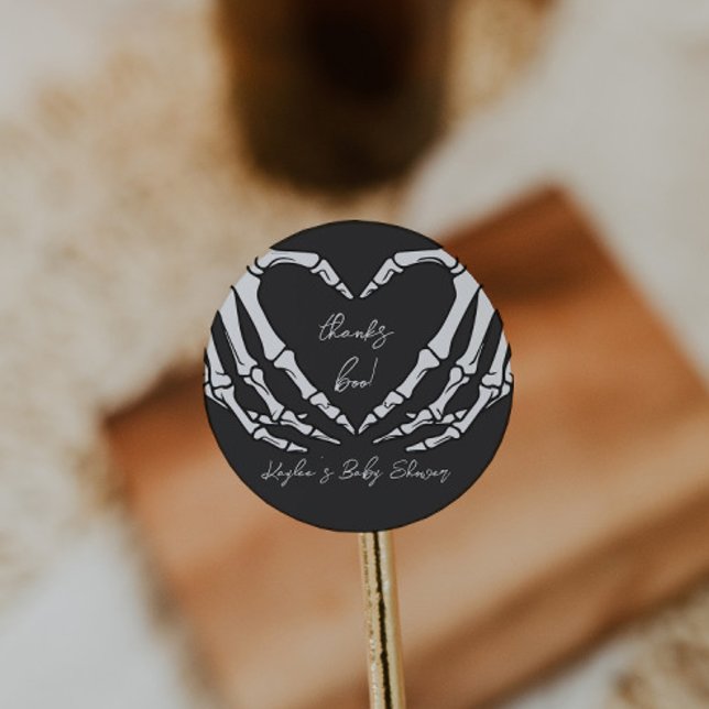 Little Boo Baby Shower Runt Klistermärke (Skapare uppladdad)