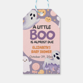 Little Boo babydusch Pumpkin Halloween Presentetikett