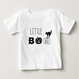 Little Boo Black cat pumkin ansikte anpassningsbar T Shirt