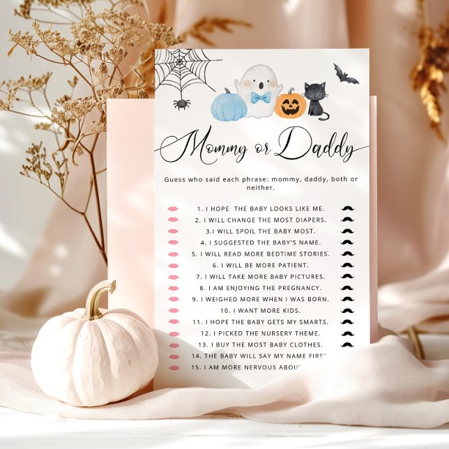 Little boo blue Halloween Mamma eller pappa-spel (Skapare uppladdad)