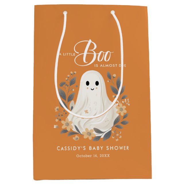 Little Boo Boho Ghost Halloween Baby Shower (Framsidan)
