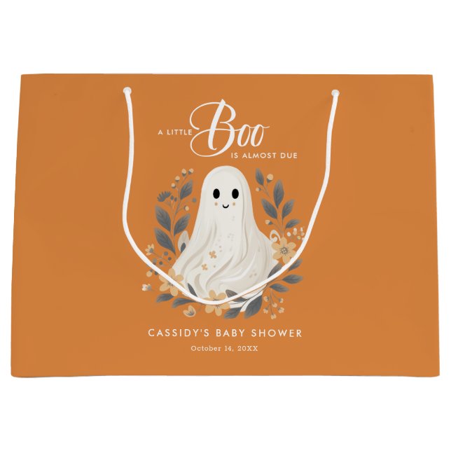 Little Boo Boho Ghost Halloween Baby Shower (Framsidan)