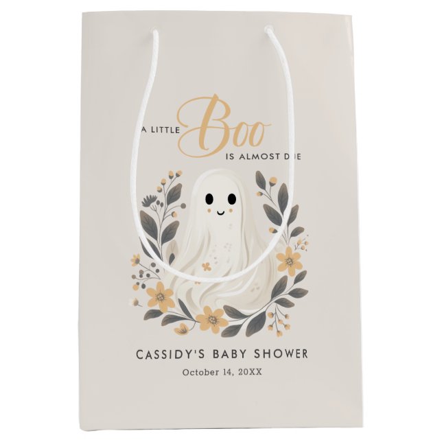 Little Boo Boho Ghost Halloween Baby Shower (Framsidan)