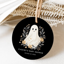 Little Boo Boho Ghost Halloween Baby Shower Gåvor Etiketter