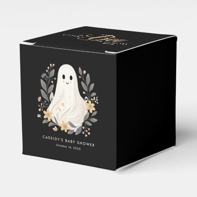 Little Boo Boho Ghost Halloween Baby Shower Presentaskar (Framsidan Sidan)