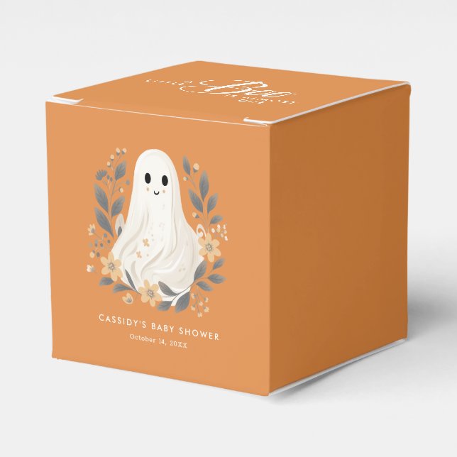 Little Boo Boho Ghost Halloween Baby Shower Presentaskar (Framsidan Sidan)