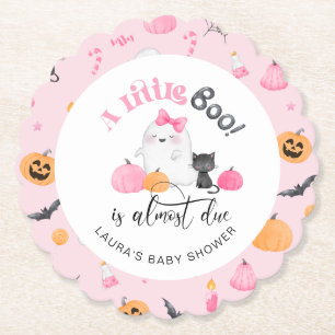 Little Boo borde nästan ha rosa babydusch. Underlägg Papper
