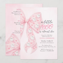 Little Boo Bow Halloween Allt-i-ett Baby Shower
