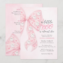 Little Boo Bow Halloween Allt-i-ett Baby Shower