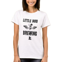 Little Boo Brewing Halloween och Gravid T-Shirt