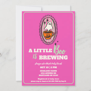 Little Boo brinner Brunch Baby Shower Inbjudningar