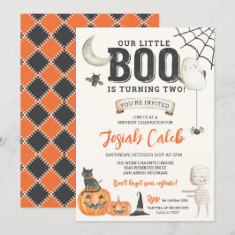 Little Boo Children's Halloween Birthday Inbjudningar
