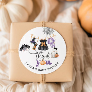 Little Boo Clothesline babydusch tack. Runt Klistermärke