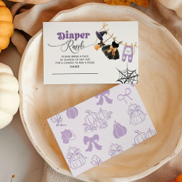 Little Boo Clothesline Lila Diaper raffle biljett Tilläggskort