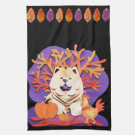 LITTLE BOO Cream Chow Kökshandduk