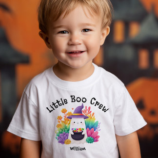 Little Boo Crew Halloween T Shirt