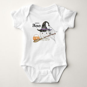 Little Boo Cute Ghost Halloween 1st Birthday T Shirt