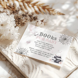 Little Boo Cute Ghost Halloween Flicka Shower Tilläggskort