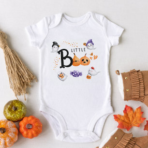 Little Boo Cute Ghost Witch Halloween Baby Shower T Shirt