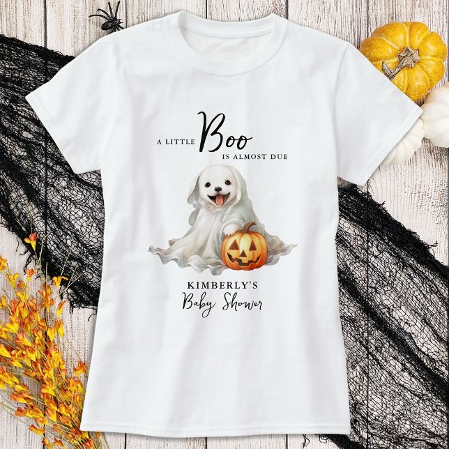 Little Boo Cute Halloween Baby Shower Mor ska vara T Shirt (Skapare uppladdad)