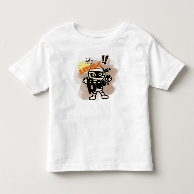 Little Boo Cute Halloween Mummy T-shirt (Framsida)