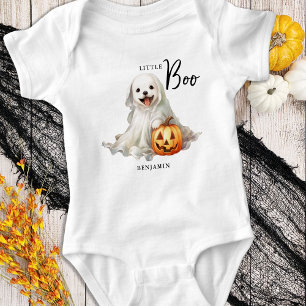 Little Boo Cute Halloween Personlig Ghost Puppy T Shirt