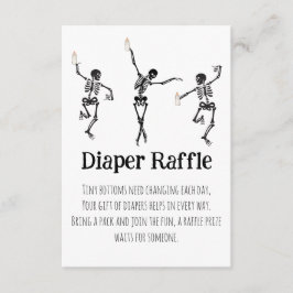 Little Boo Dancing Skeletons Diaper Raffle Insert Tilläggskort