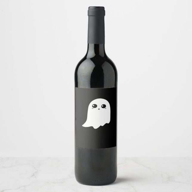 Little Boo Funny Meme Vinflaska Etikett (Framsida)