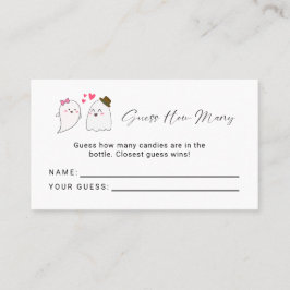 Little Boo Ghost Baby Shower anger hur många spel Placeringskort