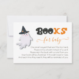 Little Boo Ghost Baby Shower Bokar för Baby Inbjudningar