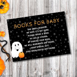 Little Boo Ghost Baby Shower Bokar för Baby Tilläggskort