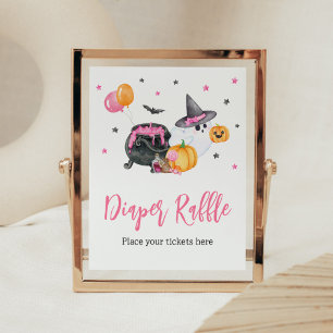 Little Boo Ghost Baby Shower Raffle Poster