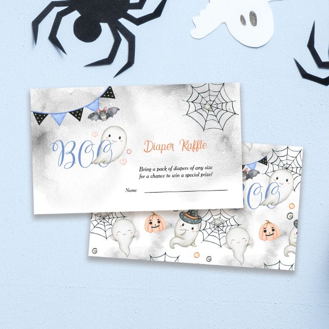 Little Boo Ghost Boy Shower Raffle Tilläggskort (Skapare uppladdad)