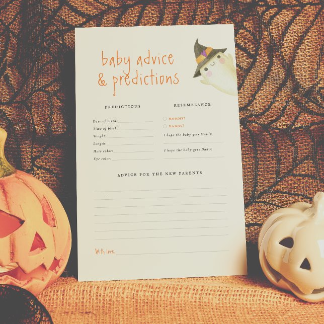 Little Boo Ghost & Pumpkin Baby Predictions Game (Skapare uppladdad)
