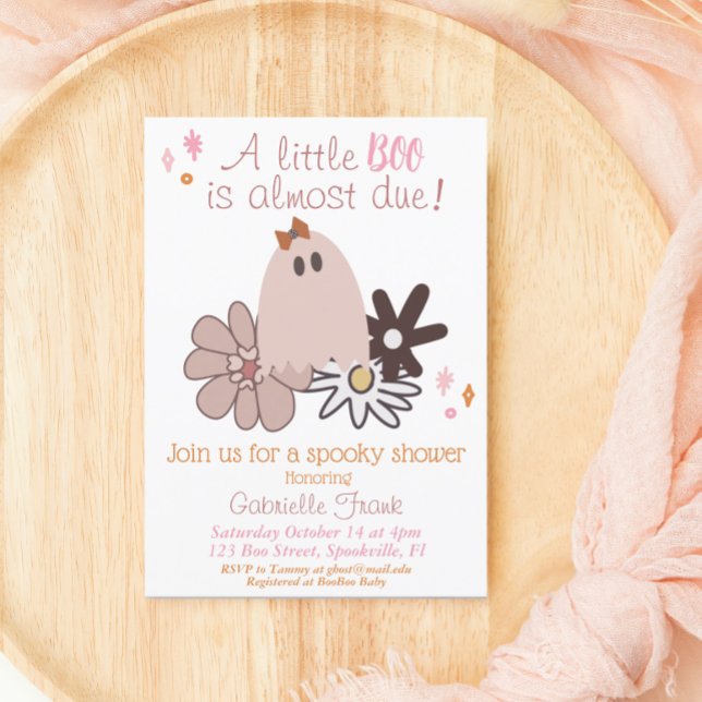 Little Boo Girl Baby Shower Inbjudningar (Skapare uppladdad)