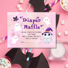 Little Boo Girl Baby Shower Raffle Tilläggskort