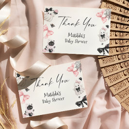 Little Boo Girl Baby Shower Tack Kort