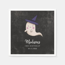 Little Boo Girls Halloween Födelsedagsfest Pappersservett