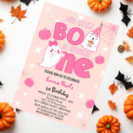 Little Boo gör om en Halloween första födelsedagen Inbjudningar